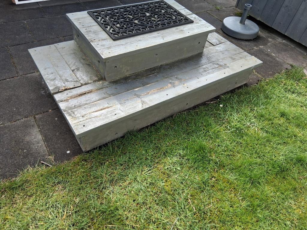 Opstap voor chalet  staat op Terschelling.T.e.a.b., Ophalen of Verzenden