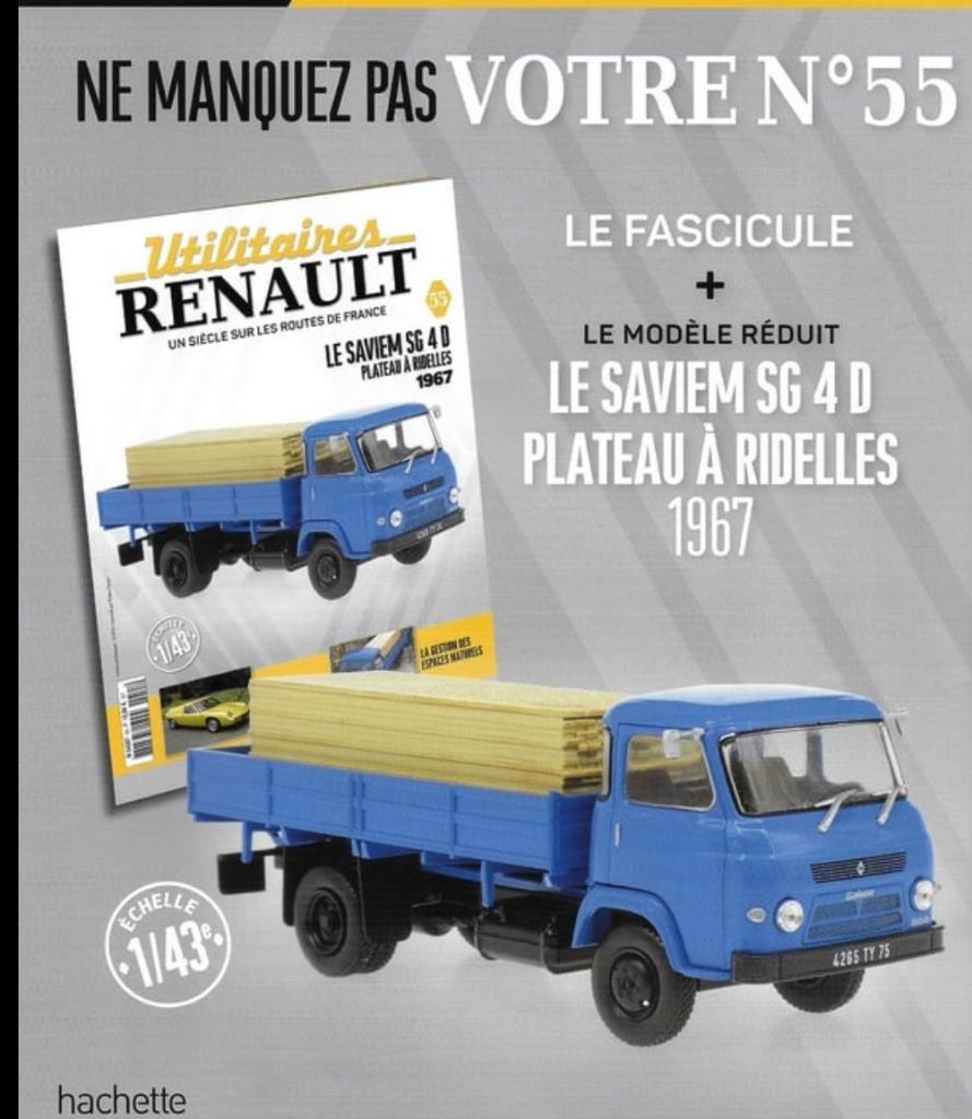 RENAULT Saviem SG 4D 1967 met laadbak schaal 1/43, Hobby en Vrije tijd, Modelauto's | 1:43, Verzenden, Nieuw, Auto, Overige merken