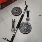 Fitness spullen halterschijven dumbells, Ophalen of Verzenden, Gebruikt, Benen, Dumbbell