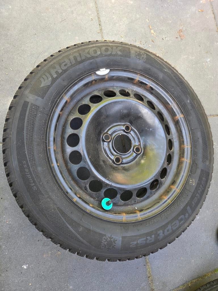 4 Hankook winterbanden met sensoren voor Opel Corsa E, Auto-onderdelen, Banden en Velgen, Ophalen, Gebruikt, Winterbanden, Band(en)