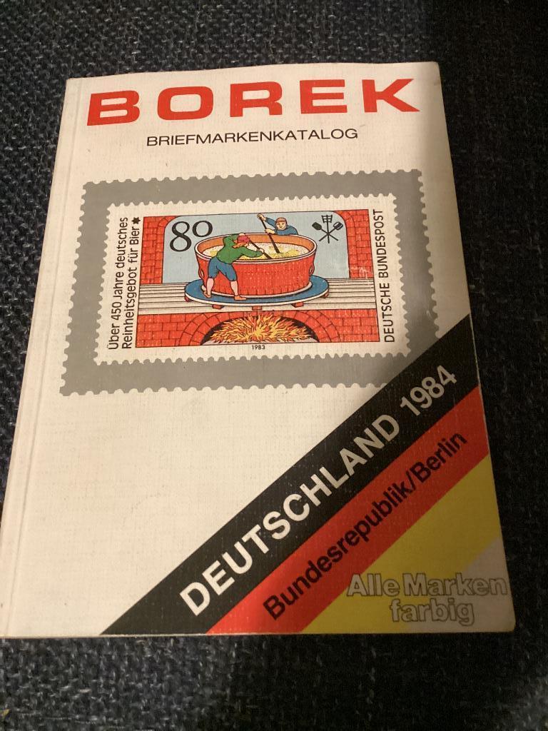 Borek briefmarkenkatalog Deutschland 1984 BRD Duitsland, Ophalen, Catalogus