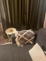 Zwart wit katoenen plaid, Ophalen of Verzenden, Zo goed als nieuw