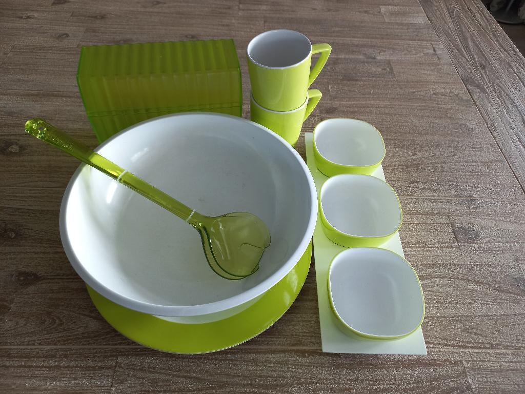 2 Persoons Mepal Rosti camping servies in mintgroen, Ophalen of Verzenden, Zo goed als nieuw