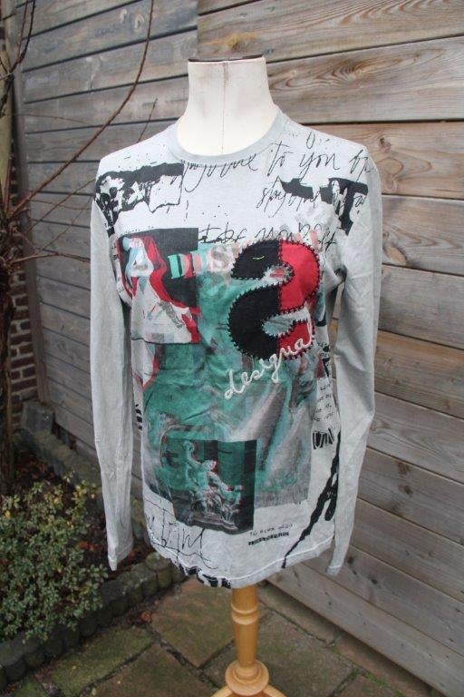 Tuniek grijs/ kleur Desigual mt S Vaste prijs OPRUIMING, Verzenden, Zo goed als nieuw, Grijs, Desigual