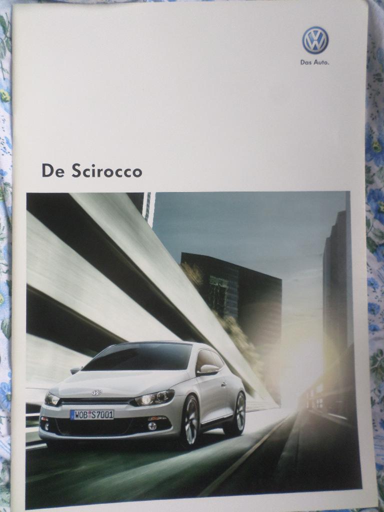 Volkswagen VW Scirocco 2009 2010 Brochure, Ophalen of Verzenden, Zo goed als nieuw, Volkswagen