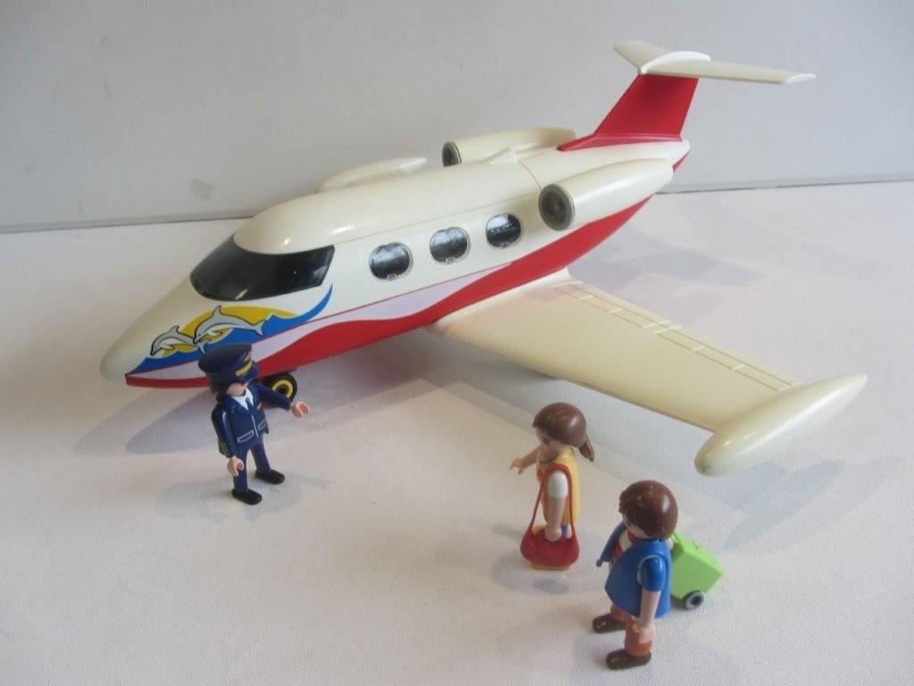 Playmobil Vakantie vliegtuig 6081 stukje afgebroken, Kinderen en Baby's, Speelgoed | Playmobil, Ophalen of Verzenden, Gebruikt