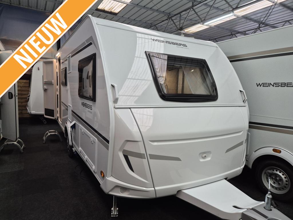 Weinsberg CaraOne Edition HOT 480 QDK, Caravans en Kamperen, Dwarsbed, Bedrijf, 5 tot 6 meter, Tot en met 6