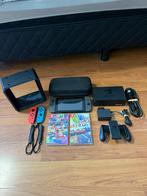 Nintendo Switch V2 2022 + Mario Kart 8 Deluxe & Accessoires, Racen en Vliegen, Ophalen of Verzenden, Zo goed als nieuw, 3 spelers of meer