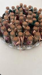 Mini Glazen Flesjes met Gedroogde Bloemen/henna, Ophalen of Verzenden, Nieuw
