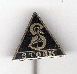 Speldje MACHINEFABRIEK STORK HENGELO ZWART EMAILLE (A5), Verzamelen, Ophalen of Verzenden, Gebruikt, Overige onderwerpen