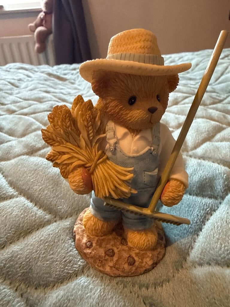 Cherished Teddies Chester "Harvest Everything You Can Out Of, Ophalen, Zo goed als nieuw, Beeldje, Cherished Teddies