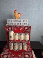 👌Super mooie compl. set (8 bussen dus) v./d 🦊 kat EMAILLE, Antiek en Kunst, Antiek | Emaille, Ophalen of Verzenden