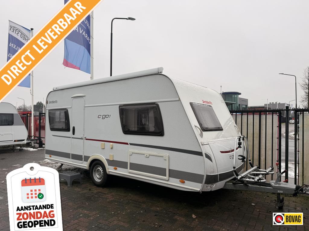 Dethleffs C'Go 475 C nieuwe cassetteluifel, Caravans en Kamperen, Caravans, Ringverwarming, Rondzit, Bedrijf, 750 - 1000 kg