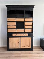 Landelijke kast en tv meubel - Zwart met hout, Huis en Inrichting, Kasten | Overige, Ophalen, Gebruikt