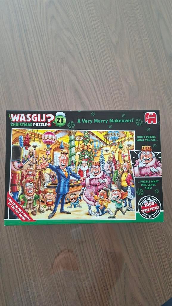 Wasgij puzzel nr 21 groen., Hobby en Vrije tijd, Denksport en Puzzels, Ophalen of Verzenden, 500 t/m 1500 stukjes, Zo goed als nieuw