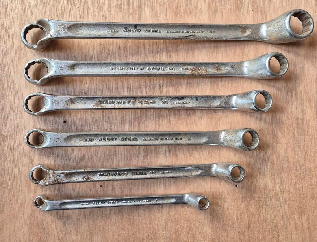 Set Ringsleutels - Stahlwille en Alloy Steel, Ophalen of Verzenden, Gebruikt