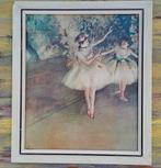 Vintage/Ballerina/Prent / 2 dancers on a stage, Ophalen of Verzenden