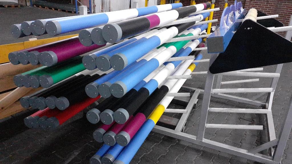Kunststof hindernisbalk, springpalen 3m. Outlet. 25% korting, Ophalen of Verzenden, Nieuw, Springen