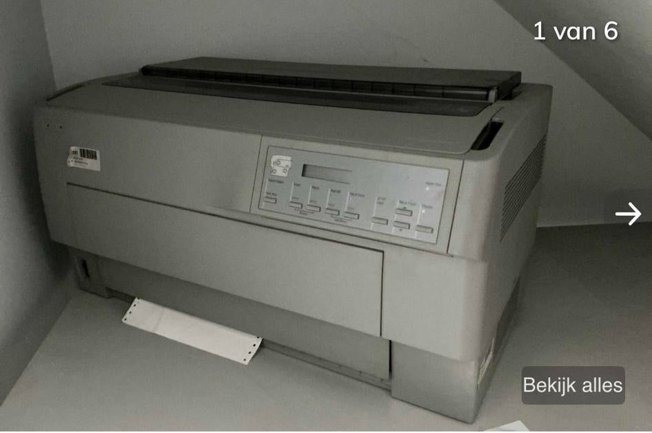 Epson DFX-9000 Industriële Dotmatrixprinter, Computers en Software, Printers, Zwart-en-wit printen, Gebruikt, Matrix-printer, Printer