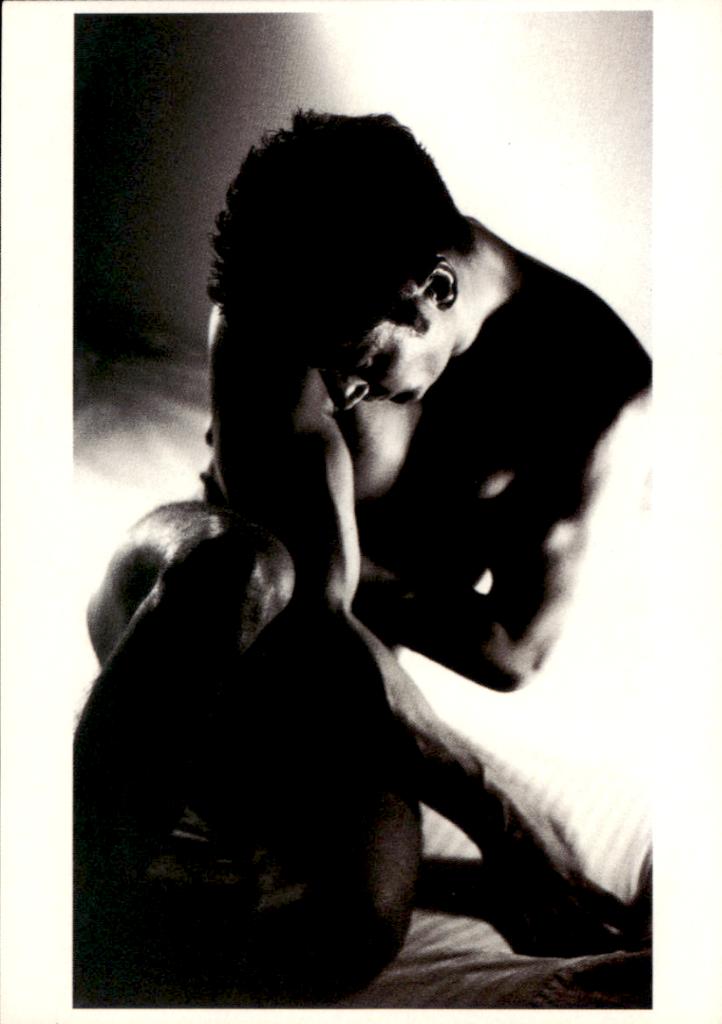 kunstkaart, Portret man, glamour, sensueel,  naakt, Verzenden, 1980 tot heden, Ongelopen, Overige thema's