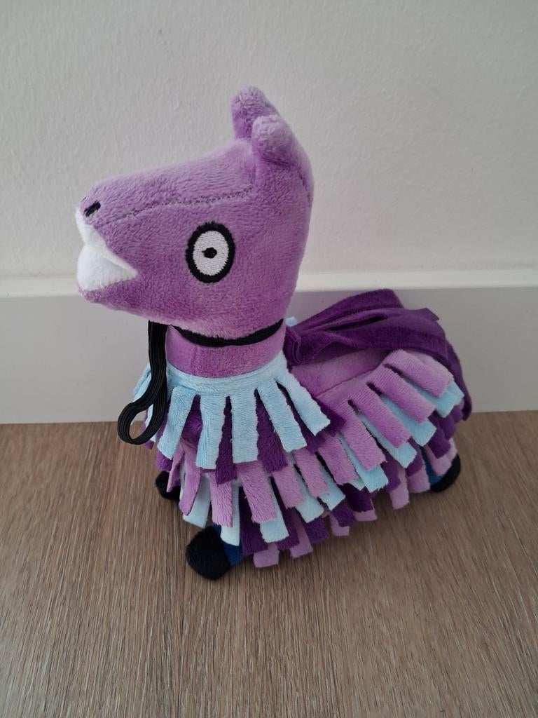 Knuffel Fortnite lama alpaca paars blauw L167, Ophalen of Verzenden, Zo goed als nieuw