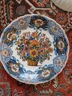 Prachtig Makkum Tichelaar wandbord met bloemdecor, Antiek en Kunst, Antiek | Wandborden en Tegels, Ophalen