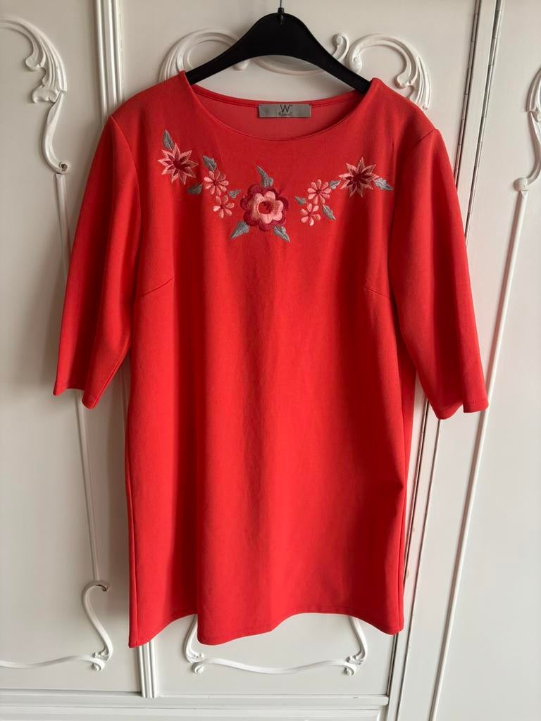 Nieuw oranje jurk merk Rismel maat 36, Nieuw, Oranje, Ophalen of Verzenden, Knielengte