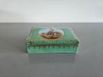 Mintgroen porseleinen doosje Erdmann & Schlegelmilch, Ophalen of Verzenden