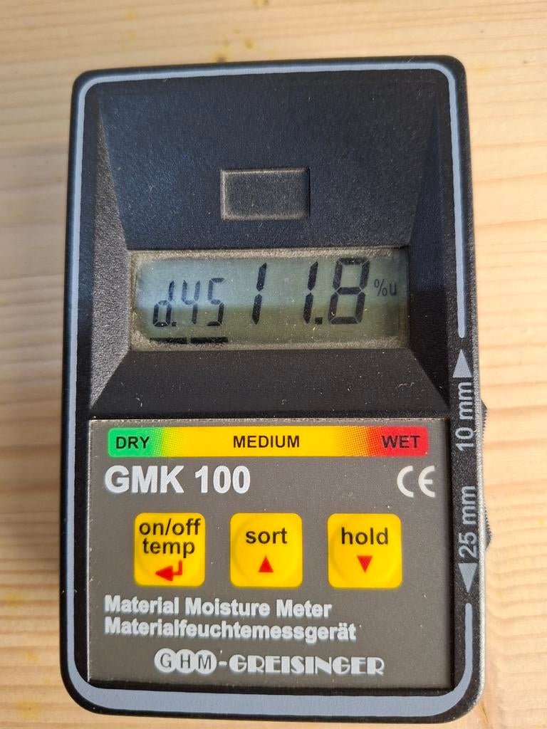Greisinger GMK 100 Bouwvochtmeter - Nauwkeurige Metingen, Doe-het-zelf en Verbouw, Meetapparatuur, Ophalen of Verzenden