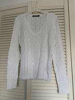Witte kabel trui Ralph Lauren - zo goed als nieuw, Ophalen of Verzenden, Zo goed als nieuw, Maat 46/48 (XL) of groter, Wit