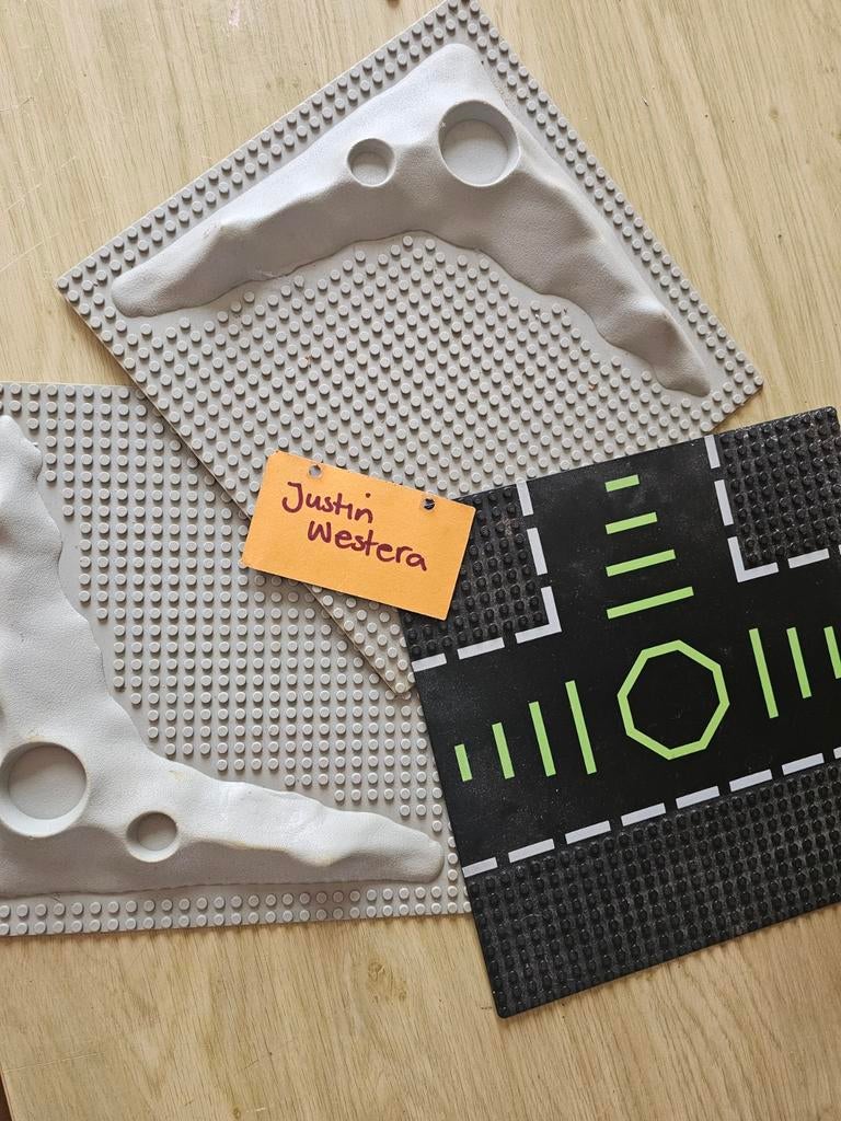 Zeldzame LEGO Space Maanlandschap Grondplaten, Ophalen of Verzenden, Gebruikt, Losse stenen, Lego