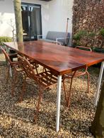 Teak houten tuintafel, Tuin en Terras, Ophalen, Gebruikt, Rechthoekig, Teakhout
