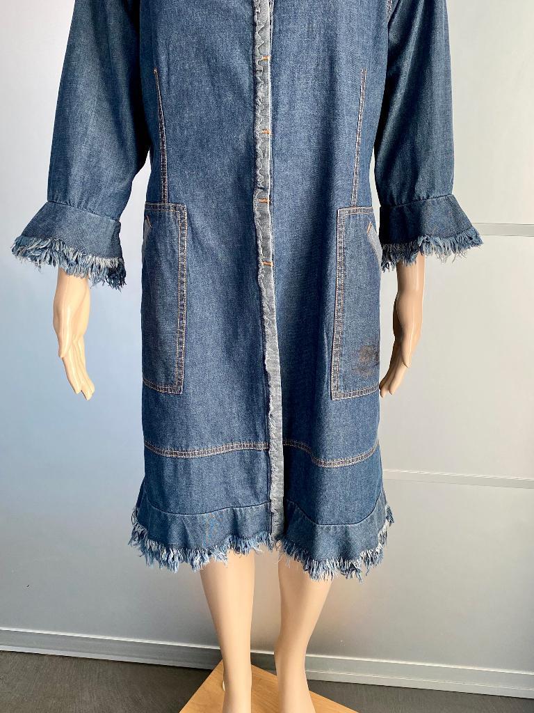 K20 Didi maat 40/42 lang spijkerjasje jasje jas jeans blauw, Maat 38/40 (M), Blauw, Didi, Ophalen of Verzenden