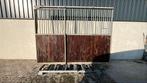 Voorwand met schuifdeur | 3000 x 2250 mm. | Gebruikt, Weidegang, 4 paarden of pony's of meer