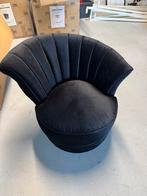 Eichholtz Aero Right Essex Zwart Velvet Fauteuil, Ophalen, Zwart, Zo goed als nieuw, Eén