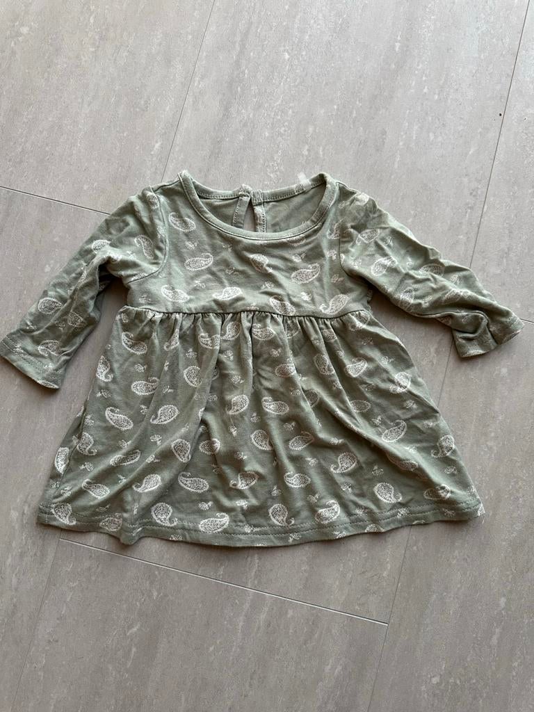 Baby jurkje maat 62 met print, Kinderen en Baby's, Babykleding | Maat 62, Ophalen of Verzenden, Gebruikt, Meisje, Jurkje of Rokje