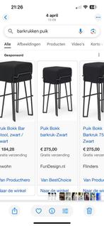 Kruk te koop €50 per stuk, aantal 4, Huis en Inrichting, 1 kruk, Ophalen, Zo goed als nieuw, 60 tot 90 cm