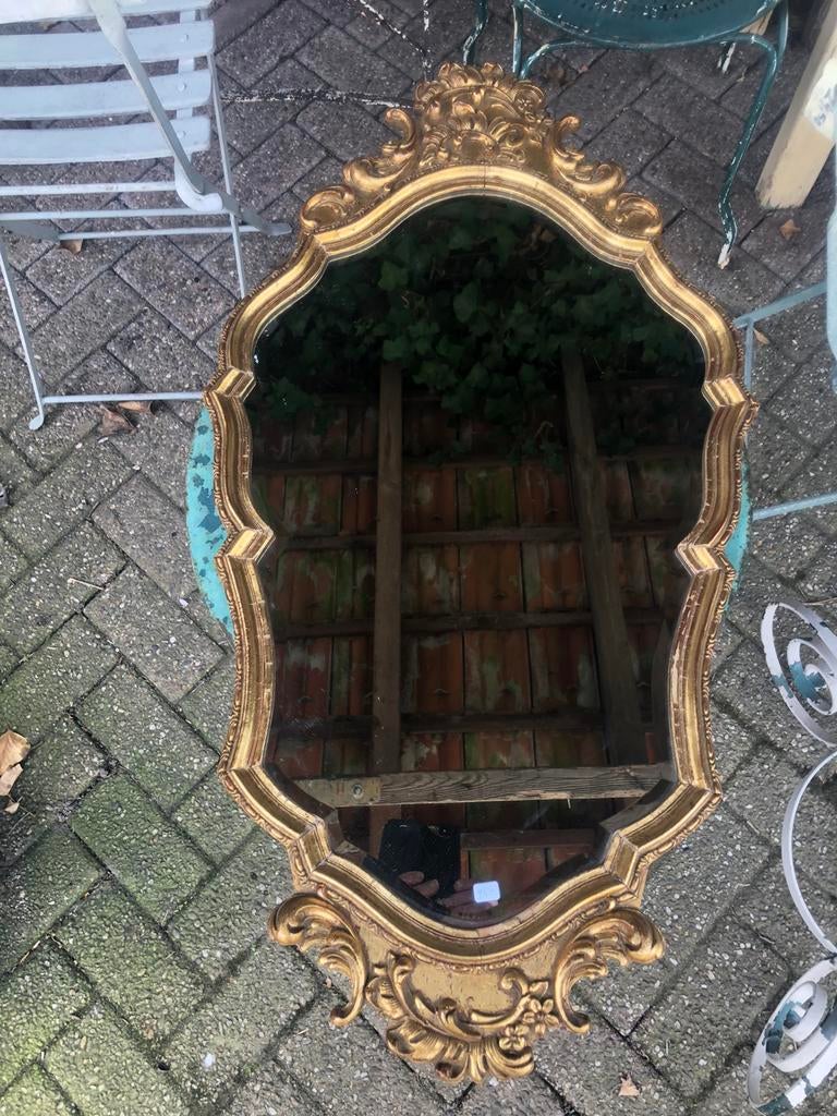 Franse spiegel/brocante spiegel/spiegel, Ophalen of Verzenden