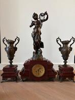 Antieke Franse schouwklok set Moreau “Improvisation” 3 dl, Ophalen