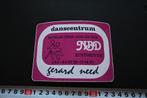 sticker ehv danscentrum gerard need dansles voor jong en oud, Ophalen, Zo goed als nieuw