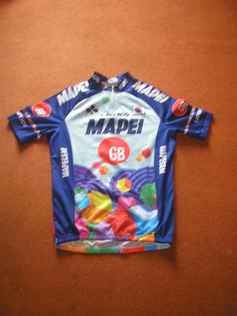 wielershirt Mapei GB, Fietsen en Brommers, Fietsaccessoires | Fietskleding, Ophalen of Verzenden, Zo goed als nieuw, Bovenkleding