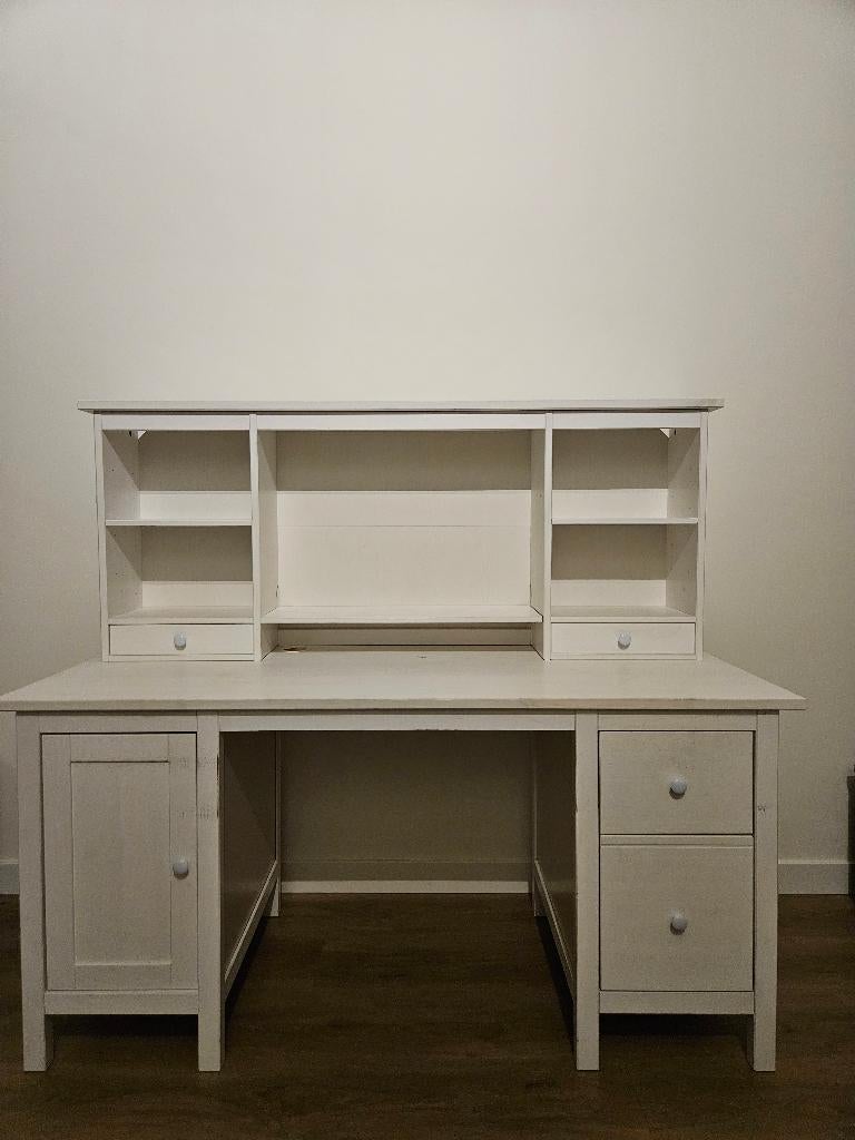 IKEA bureau met opzetstuk, Ophalen, Gebruikt, Hout, IKEA