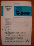 Mercedes 1313 LP LPK LPS 1973 Specificatie Brochure LP1313, Zo goed als nieuw, Mercedes-Benz, Mercedes, Ophalen of Verzenden