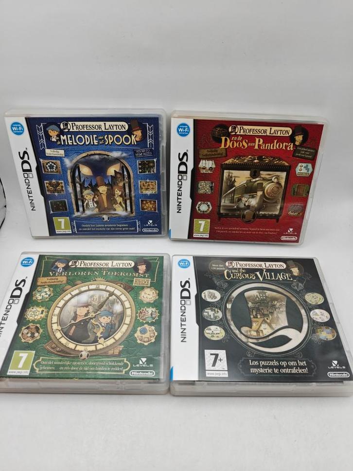 Professor Layton Bundel Nintendo DS games, Spelcomputers en Games, Games | Nintendo DS, Zo goed als nieuw, Puzzel en Educatief