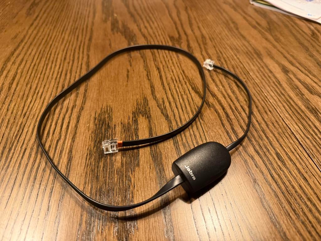 Jabra Link 14201-19 RJ 9 Male Zwart, Verzenden, Zo goed als nieuw
