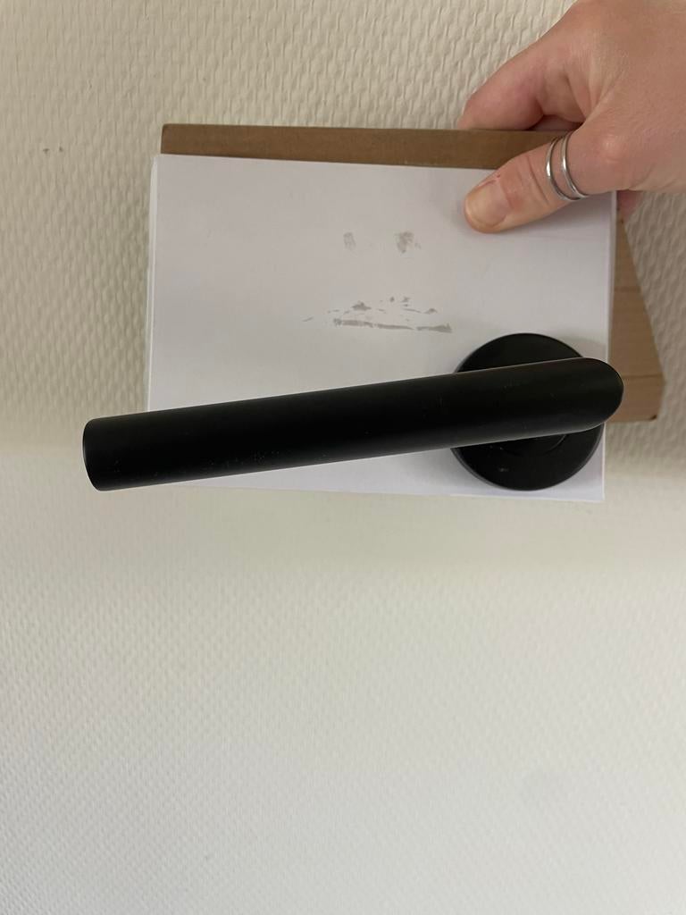 3 Nieuwe Deurklinken - Mat Zwart, Ophalen of Verzenden, Nieuw, Overige materialen, Klink of Kruk