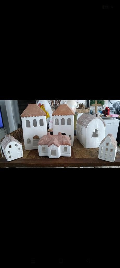 Riviera Maison Dolce Casa huisjes en kerk, Ophalen of Verzenden