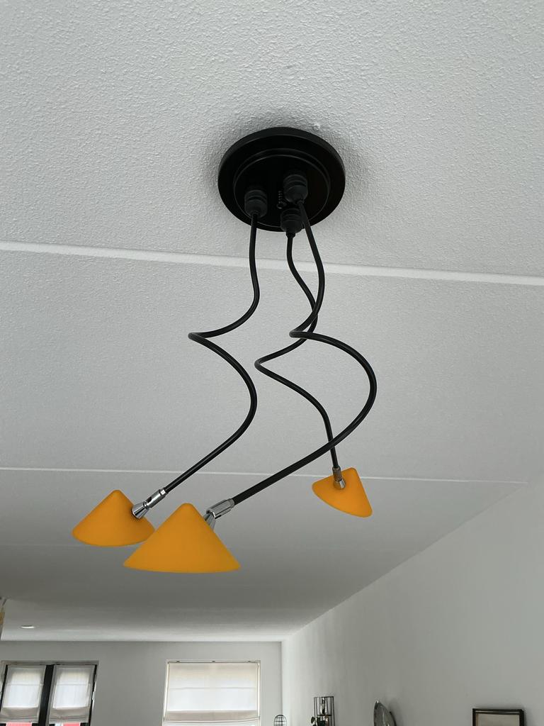 Vintage Pola Amstelveen  Design Lamp 1980s, Ophalen, Gebruikt, Metaal