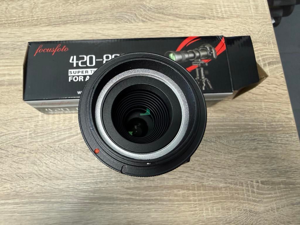 Fotga 420-800mm Telelens voor Canon en andere SLR camera's, Audio, Tv en Foto, Fotografie | Lenzen en Objectieven, Ophalen of Verzenden