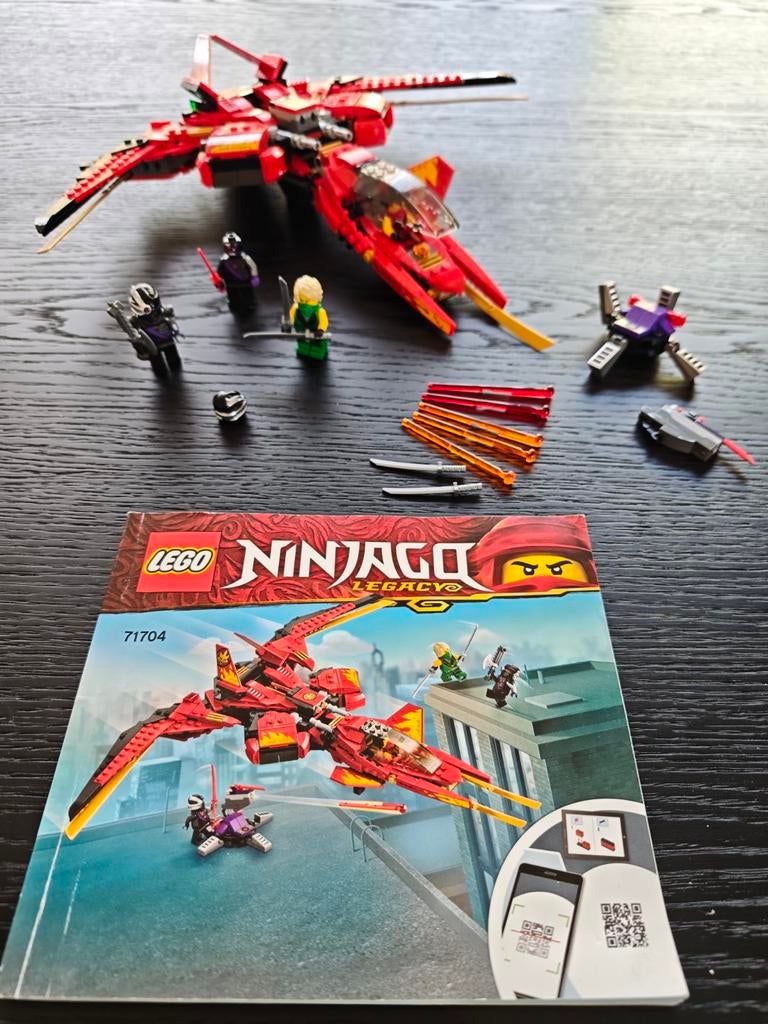 LEGO Ninjago 71704 Kai Fighter - nieuwstaat, Kinderen en Baby's, Speelgoed | Duplo en Lego, Lego, Ophalen of Verzenden, Zo goed als nieuw